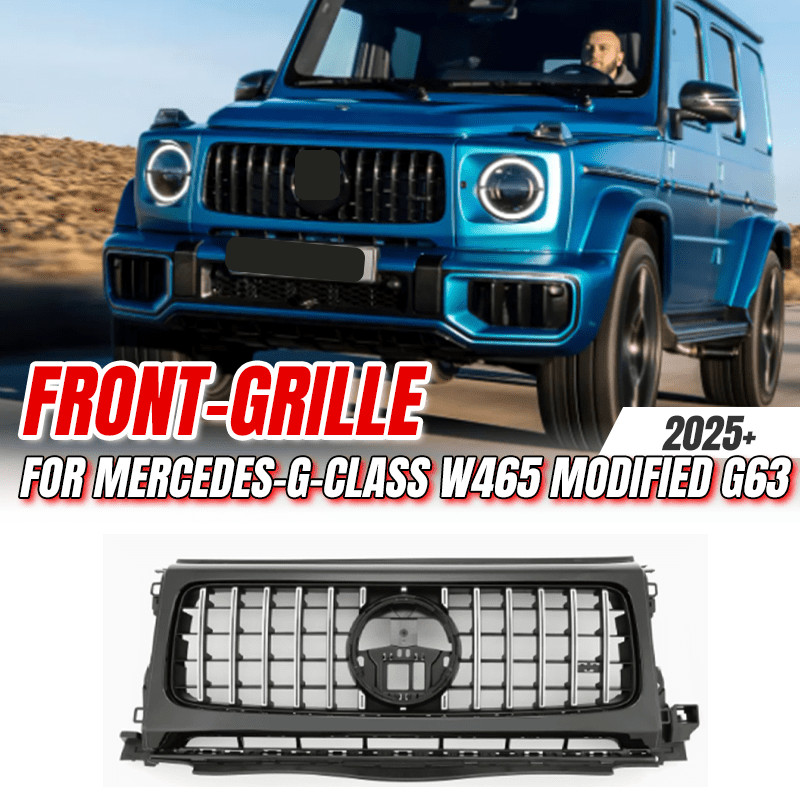 สําหรับ Mercedes-Benz G-Class W465 ดัดแปลง G63 2025+, Chrome Black GT Stely ตะแกรงกันชนหน้า, อะไหล่แ