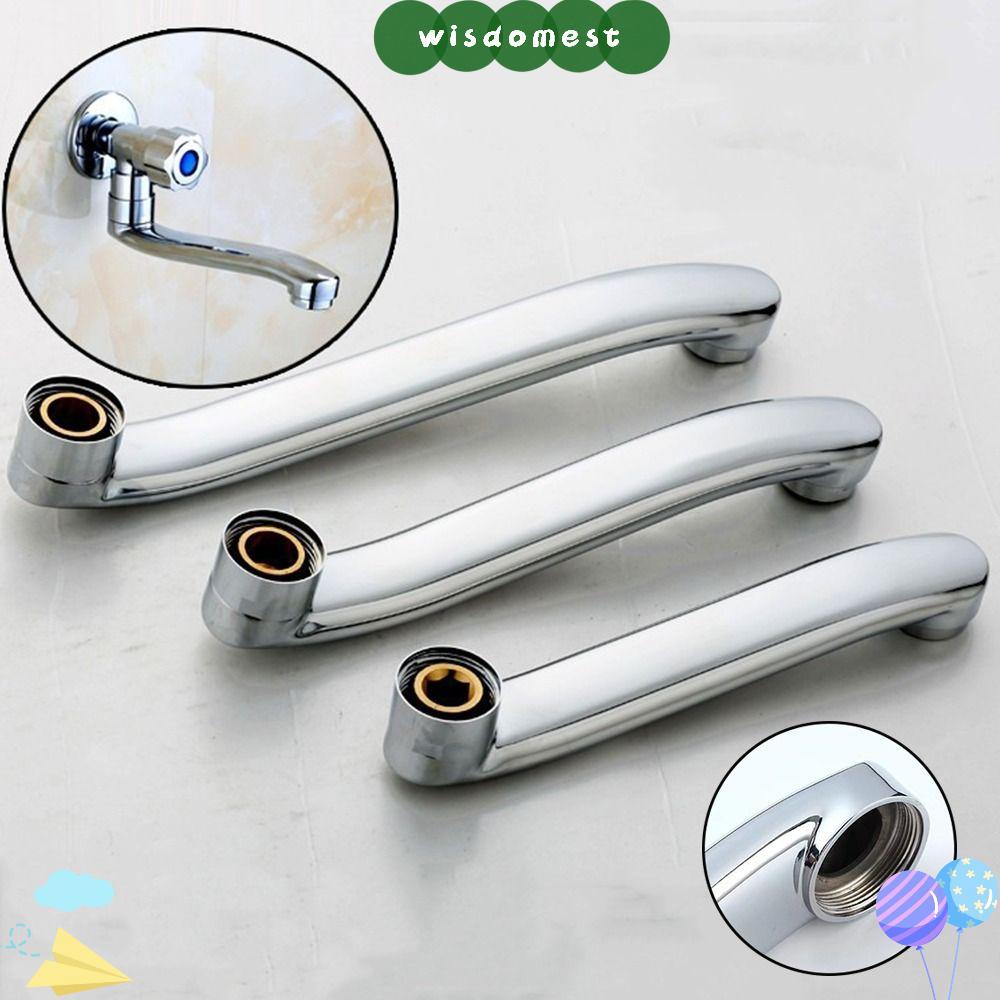 WISDOMEST Faucet Extender Connector, Quick Open S-type Basin Faucet Tube, Creative Stainless Steel S