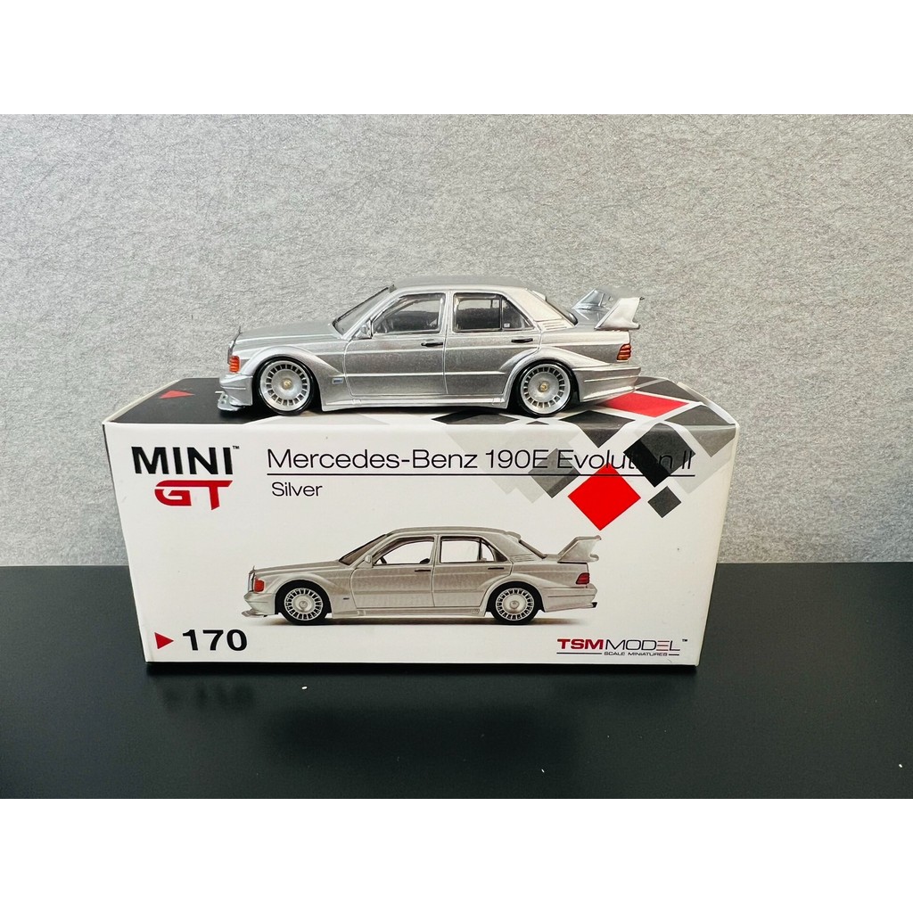 MINIGT Mercedes-Benz 190E (ล้อช้างสามารถหมุนได้ไม่ได้) 1: 64