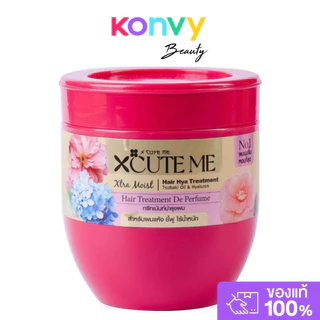Xcuteme Xtra Moist Hair Hya Treatment 450ml เอ็กซ์คิวท์ มี ทรีตเมนต์บำรุงผมสูตรผสมน้ำมันจากดอกสึบากิและไฮยาลูรอน.