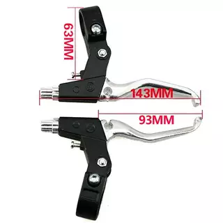 (the) 2 ชิ้นอลูมิเนียมอัลลอยด์จักรยานเสือภูเขาเบรคคันโยกจักรยานเบรค Caliper Handgrip เครื่องมืออุปกรณ์เสริมทั่วไปชิ้นส่วนจักรยาน (TH)