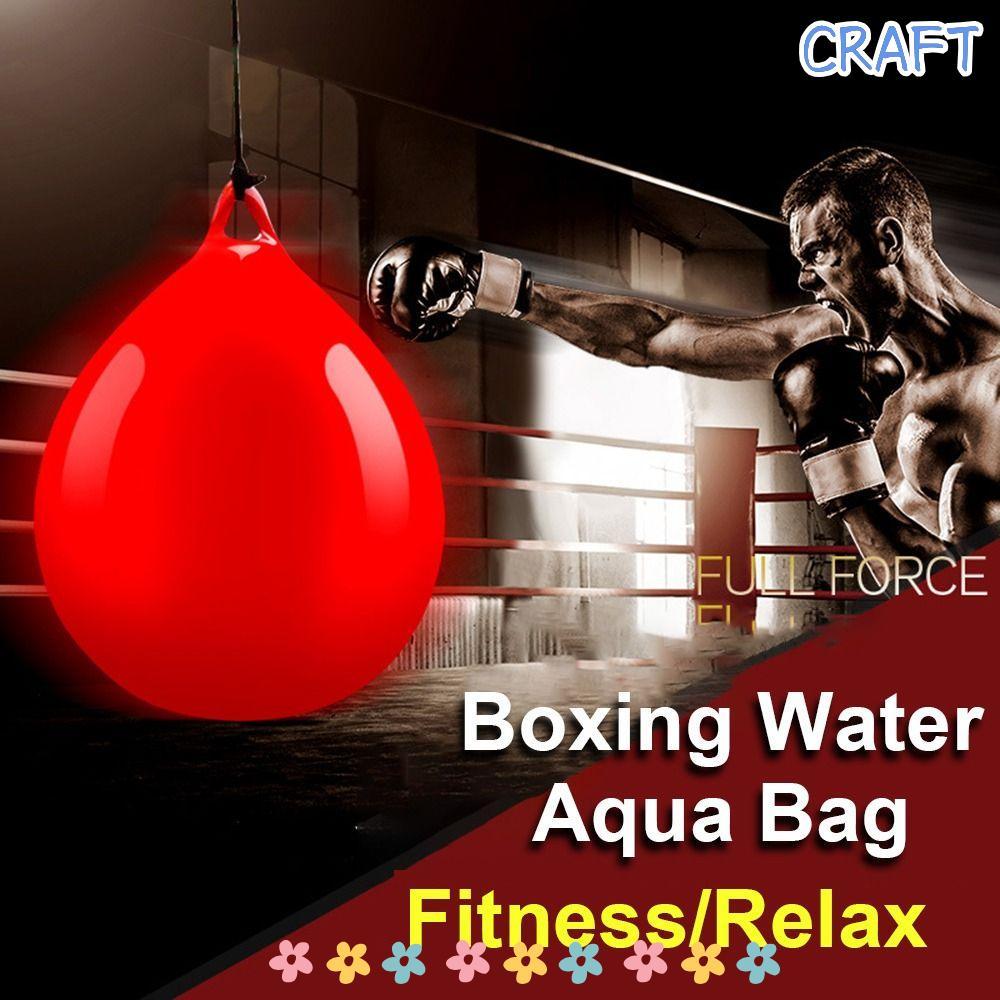 Craft Boxing Water Bag ทำด้วยวัสดุ PVC มีความทนทาน สบายต่อการใช้งานในการฝึกซ้อมมวย และสามารถพกพาได้ง่าย