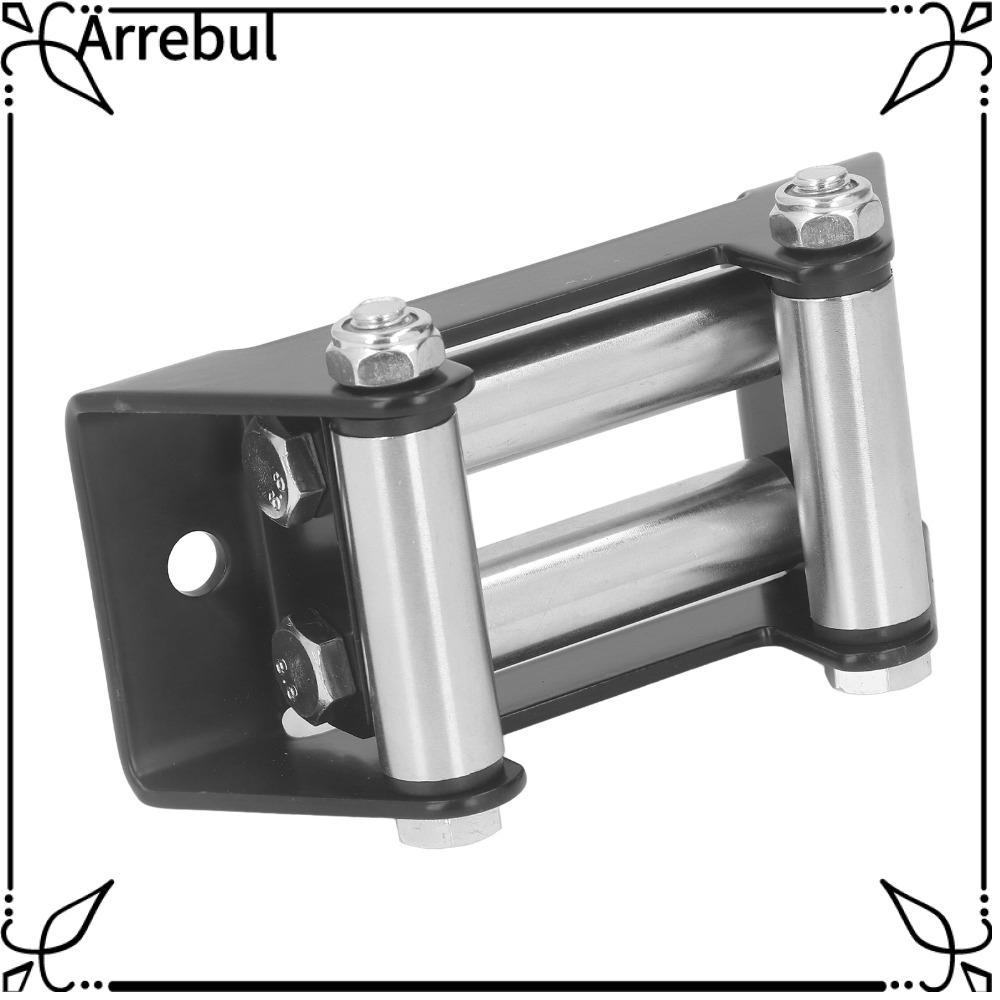 AREBUL Winch Roller Fairlead, High Strength Steel Nut Disassembly Roller Fairlead, ทนทาน 4500LB Univ