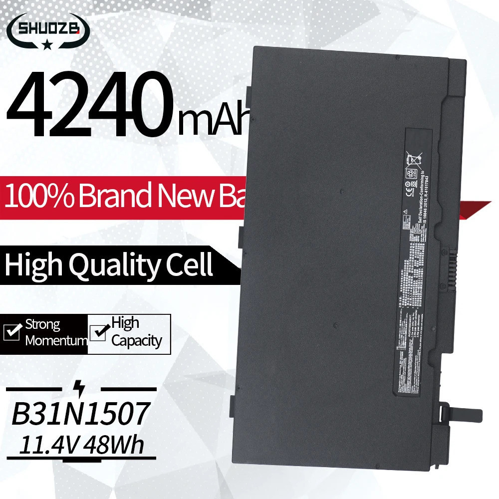New B31N1507 3ICP7/80/80 Laptop Battery For ASUS B8430UA U403UA P5430UA BU403UA PU403UA BU403UA-1A P