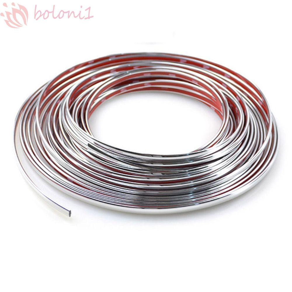 [COD] Car Chrome Trim Strip Anti-collision Strip สติกเกอร์จัดแต่งทรงผมรถ 3M Scratch-Proof Auto Acces