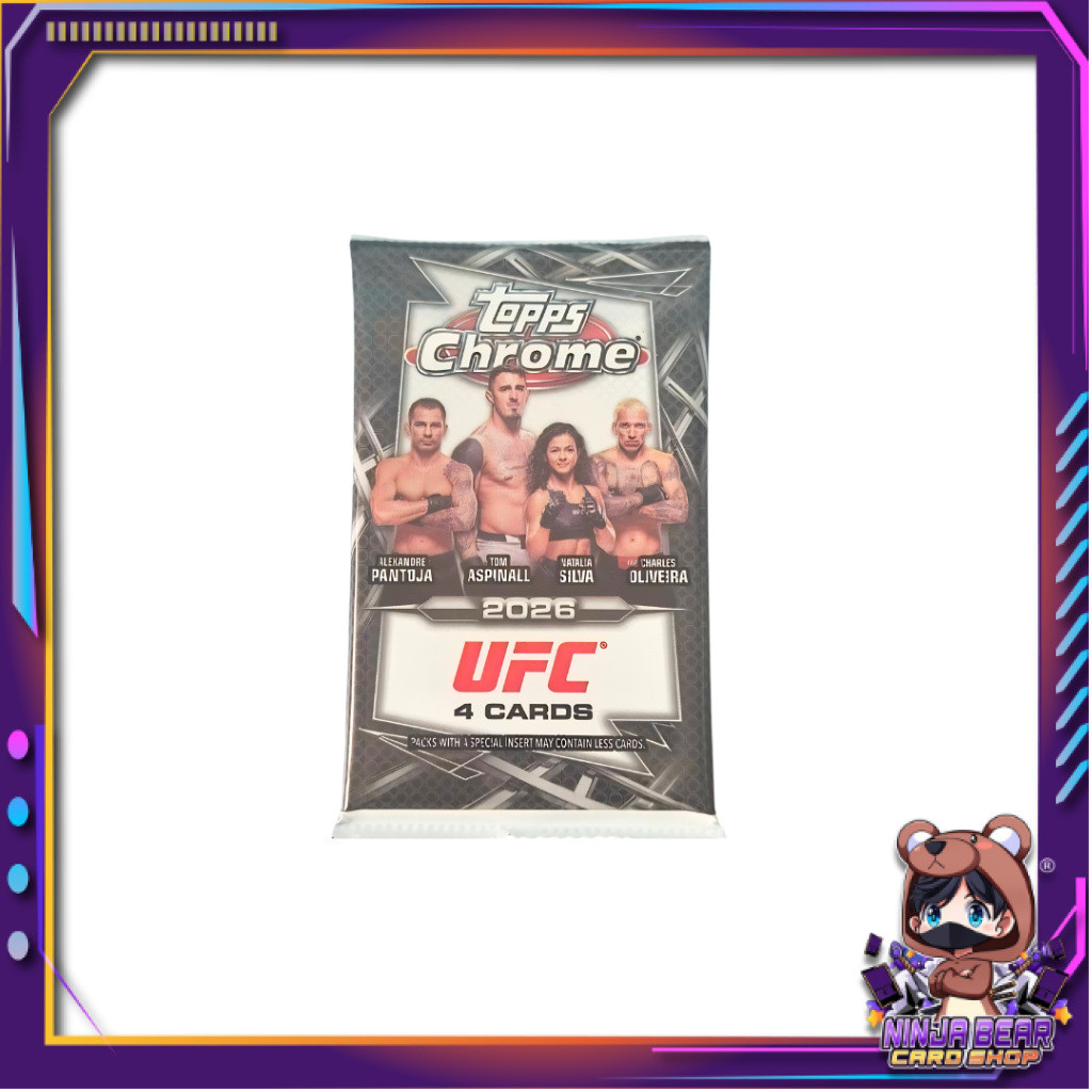 [ 1 ซอง ] พร้อมส่ง! Topps Chrome UFC 2026 Value Pack (p3)
