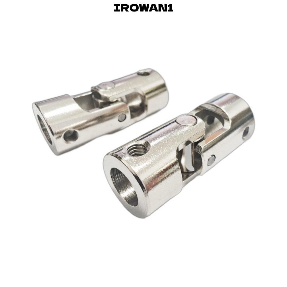 IRWAN1 Cardan Joint, โลหะ 2.3/3/4/5/6/8/10/12 มม.ขั้วต่อมอเตอร์, Universal Silver หลายขนาดเพลา Coupler สําหรับ RC รถเรือ
