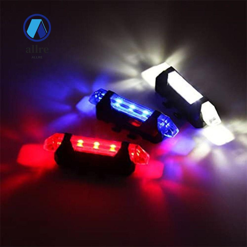 ไฟจักรยานด้านหลังสีสันสดใสรุ่นกระพริบ กันน้ำ ชาร์จได้ via USB เหมาะสำหรับจักรยานเสือภูเขาและใช้ในเมือง
