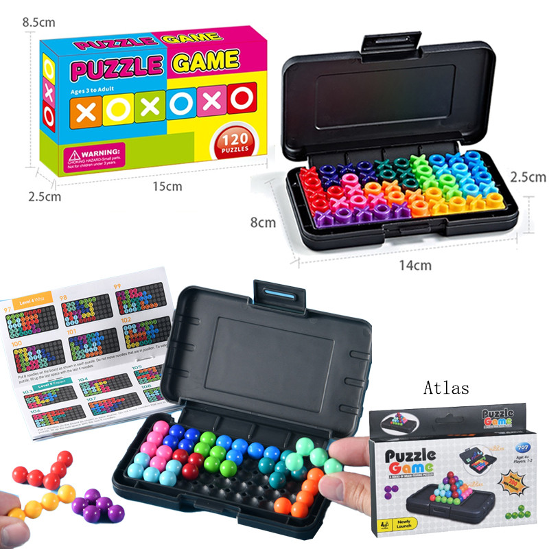 2D/3D พีระมิด IQ XO เกมปริศนา, 200 ท้าทายการศึกษาของเล่นสมองเด็กของขวัญ