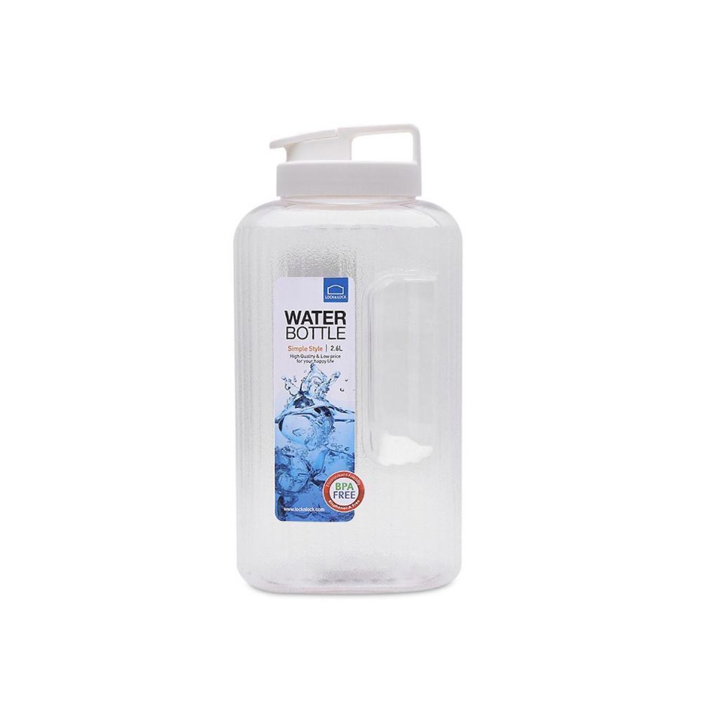 LOCK N LOCKขวดน้ำทรงเหลี่ยมสีขาว2.6 ลิตร LOCK N LOCK WATER JUG WHITE2.6 L