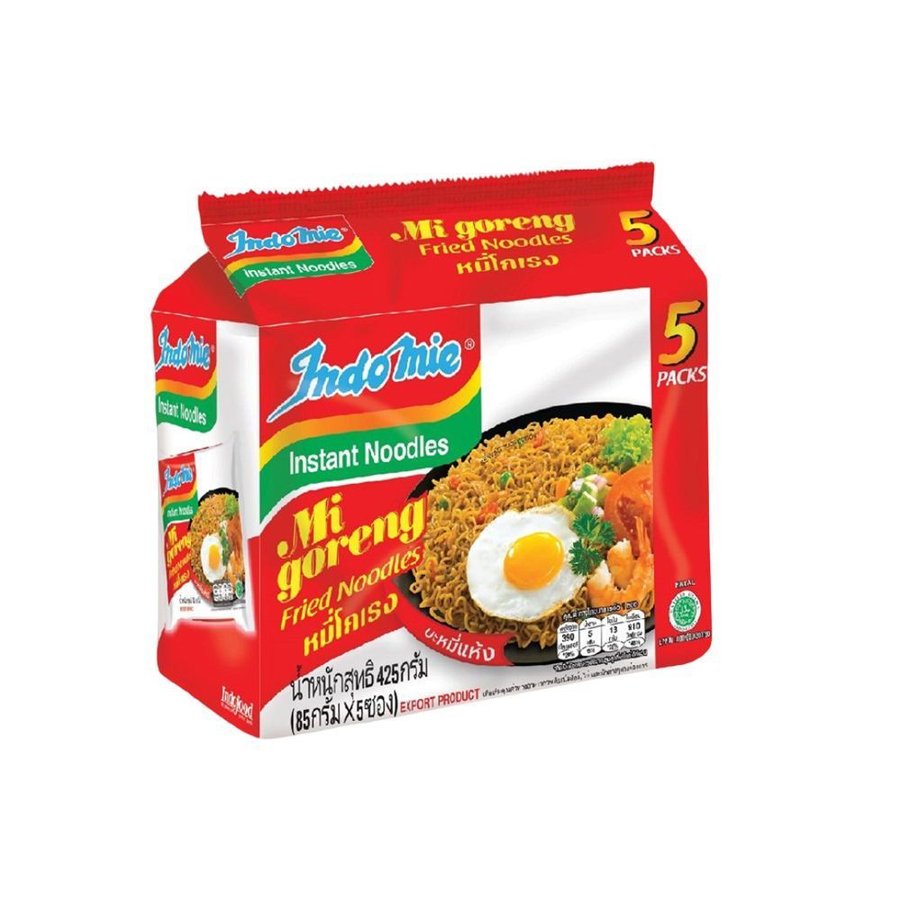[สินค้าส่งด่วน] อินโดหมี่ หมี่โกเรงรสต้นตำรับ 85 กรัม แพ็ค 5 INDOMIE MI GORENG FRIED NOODLES 85 G. PACK 5