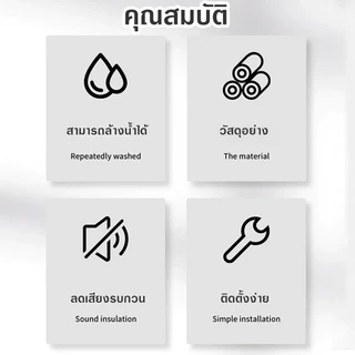 MOON เทป3M เทปยางซีลประตู ป้องกันเสียงรบกวน ลม และแมลง เทปโฟม ประตูหน้าต่างซีล แถบปิดผนึก สำหรับติด กันกระแทก