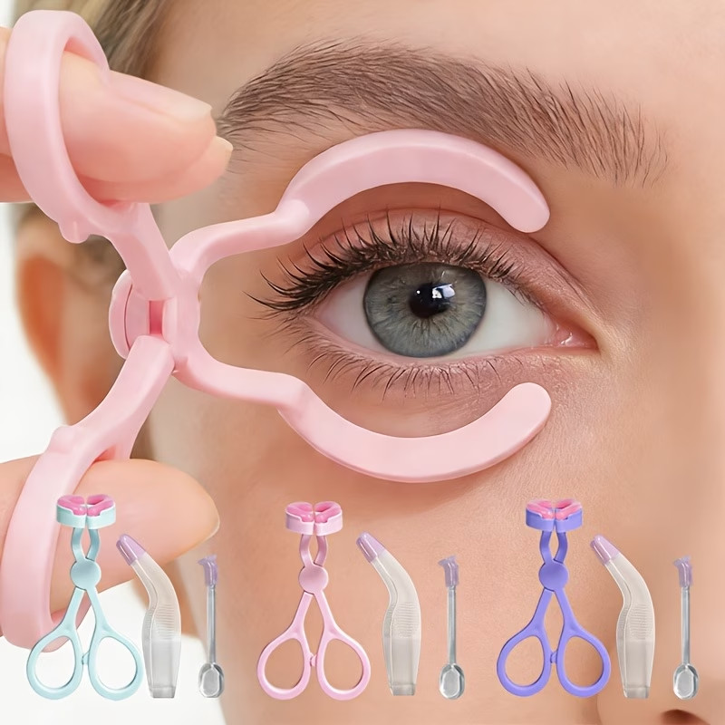 1ชุดคอนแทคเลนส์ ผู้สมัคร & น้ํายาล้างชุดเครื่องมือ – รวมแหนบซิลิโคน, แท่งดูด & ที่เปิดตา, ผู้ช่วยสวม