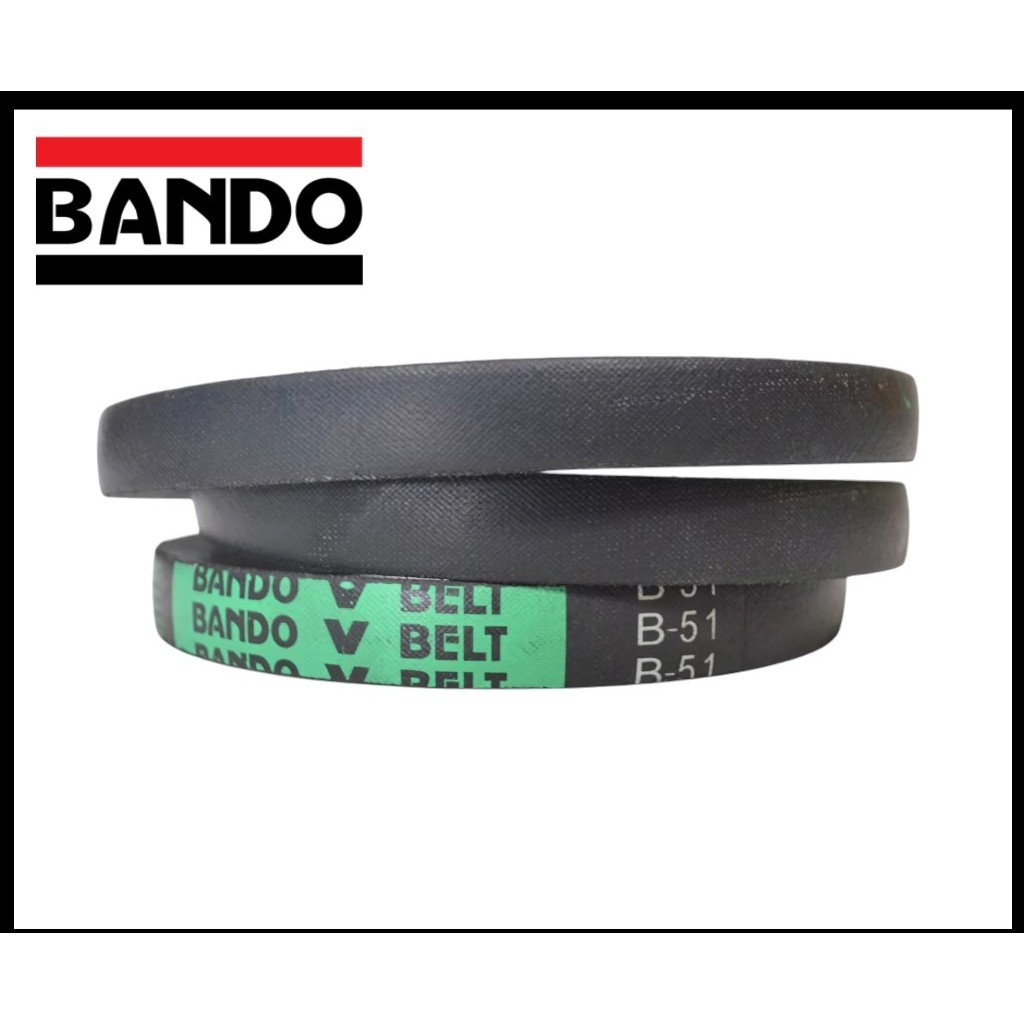 MESIN VANBELT FANBELT VBELT BELT GREEN SEAL B TYPE B131 BANDO เครื่องยนต์มอเตอร์ B 131