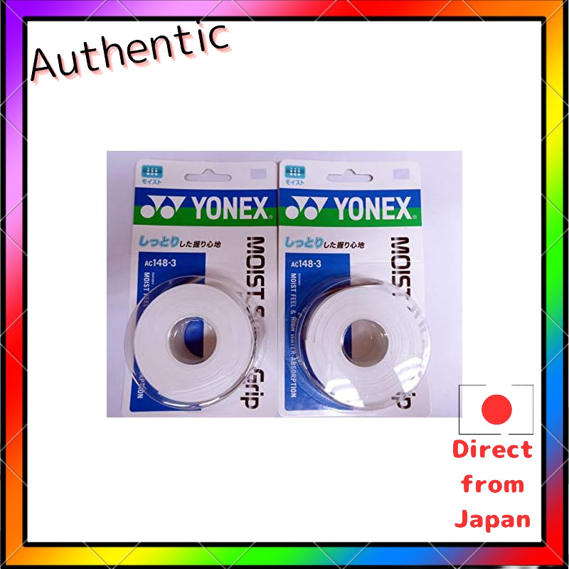 Yonex Moist Super Grip (AC148-3) White 3 pieces × 2 sets