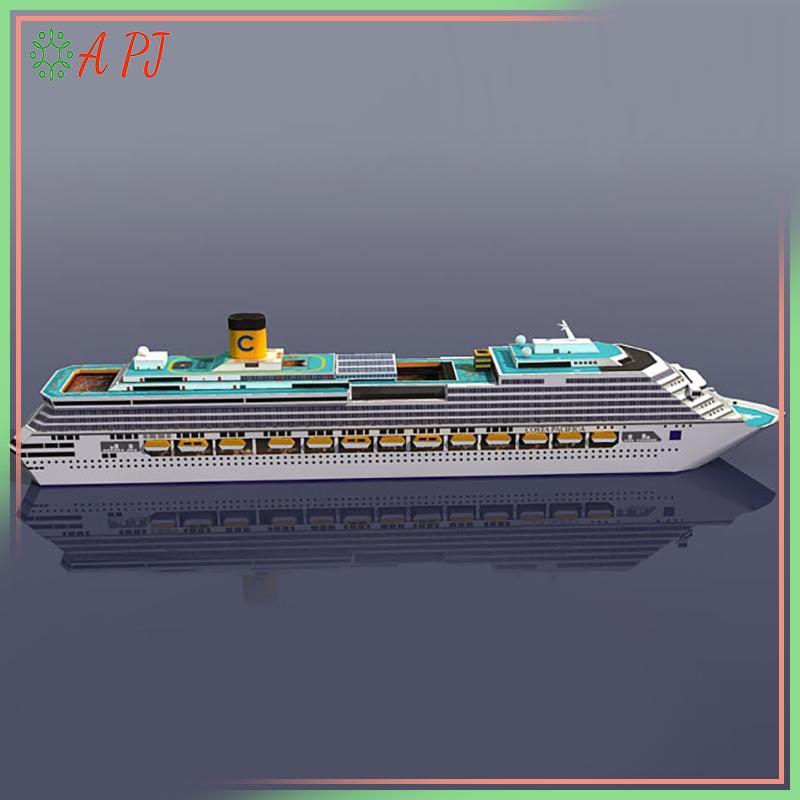 [APJ] Cruise Ship Paper Model Cruise Ship 3D Papercrafts Model DIY Puzzle Manual Papercrafts Toy [ให