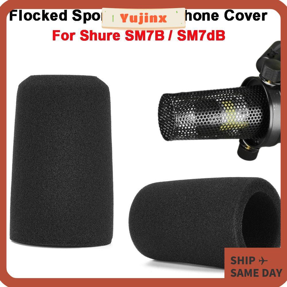 YUJINX 1pcs ไมโครโฟน,เปลี่ยน Flocked ฟองน้ําโฟม Mic กระจก, Professional Windproof Pop Filter สําหรับ