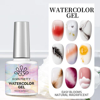 【Local】BORN PRETTY 10ml Blooming Gel ล้างสีน้ําเจลยาทาเล็บสําหรับ Spreading Effect Marble Soak off Uv LED เจลเคลือบเงาเล็บ DIY