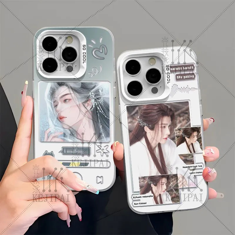 Yue Scale Qiji Liu Yucai เงินเคสโทรศัพท์สําหรับ Iphone 17 16 15 14 Pro Max 13 12 Mini 11 Pro X XS XR