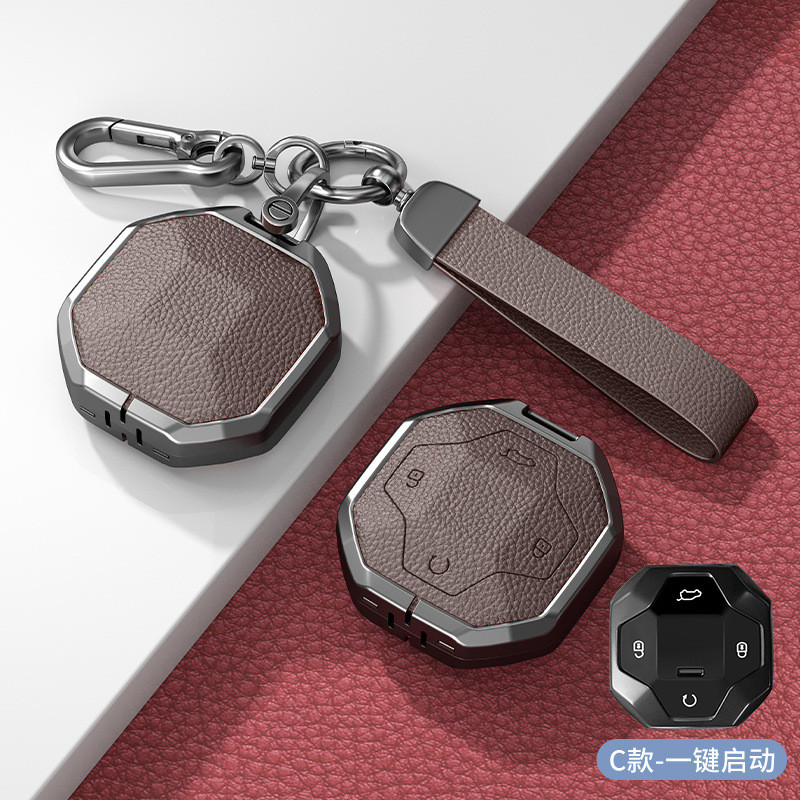 2026 JETOUR T2 ฝาครอบกุญแจ T2 เฉพาะ 2025 CHERY JETOUR T2 กุญแจรถโลหะหัวเข็มขัด