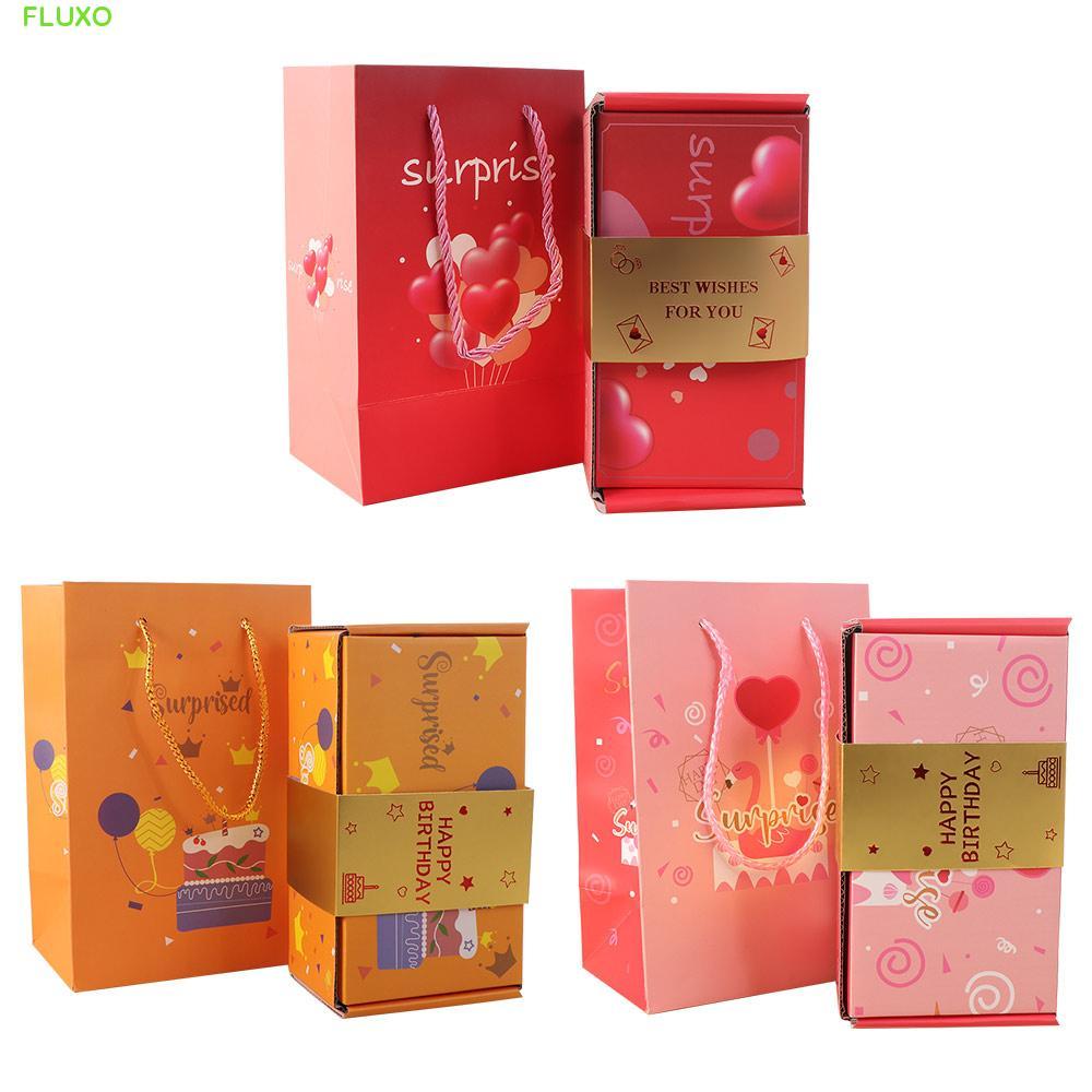 FLUXO Surprise Bounce Box, Fun Paper Cash Explosion Gift Box, New Gift Box Luxury Pop Up Surprise Mo