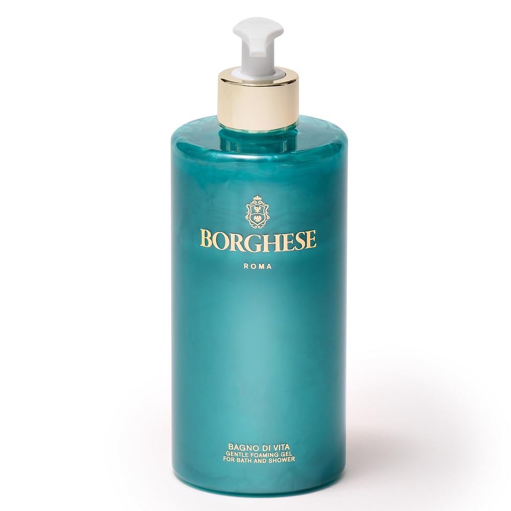 Borghese Bagno di Vita Gentle Foaming Bath & Shower Gel - Aromatherapy Hydrating Body Wash with Thym