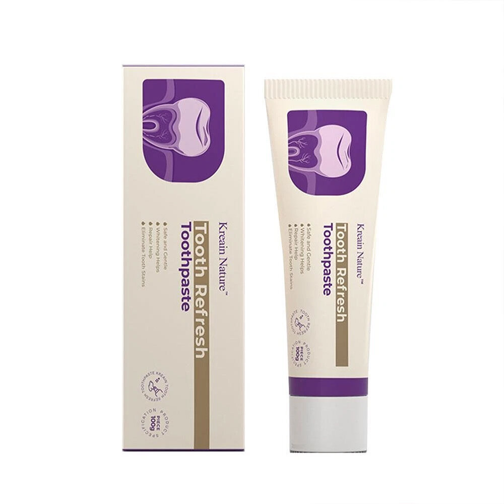 ยาสีฟัน Kreain Nature ส่วนผสมจากธรรมชาติ 100 กรัม ลมหายใจสดชื่น เสริมสร้างฟันและปกป้องเหงือก