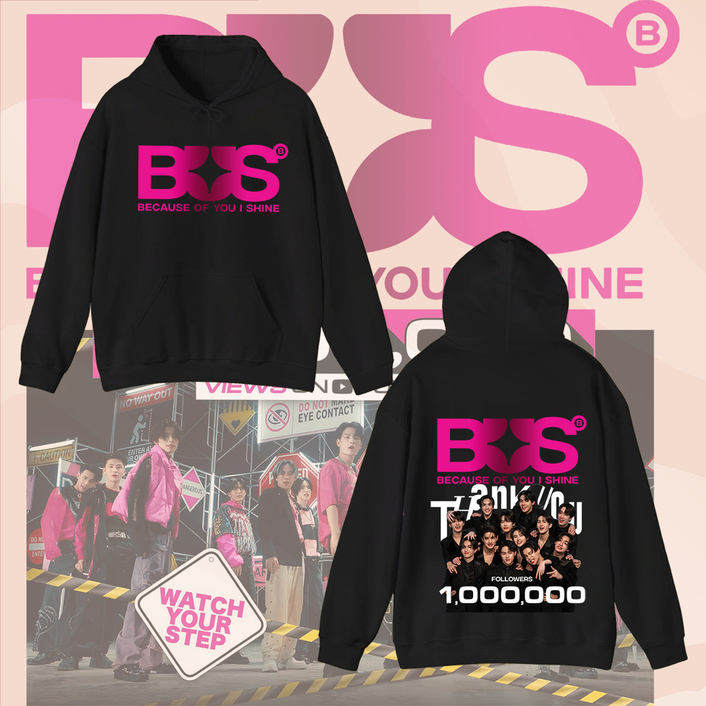 Women Hoodies Celebrating BUS boy Band's 1 million fans/เสื้อฮู้ดลายดอกไม้รุ่นใหม่ผ้าฝ้ายคุณภาพดีระบ