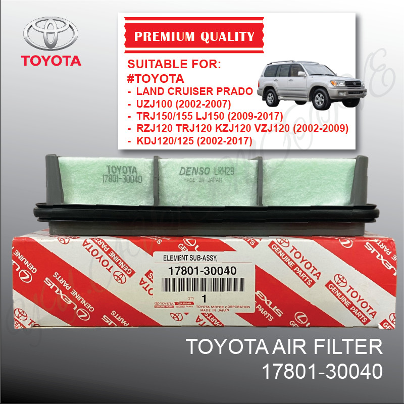 ใหม่ 17801-30040 TOYOTA LAND CRUISER PRADO UZJ100 TRJ150 155 LJ150 RZJ120 KZJ120 RZJ120 KDJ120 125 ก