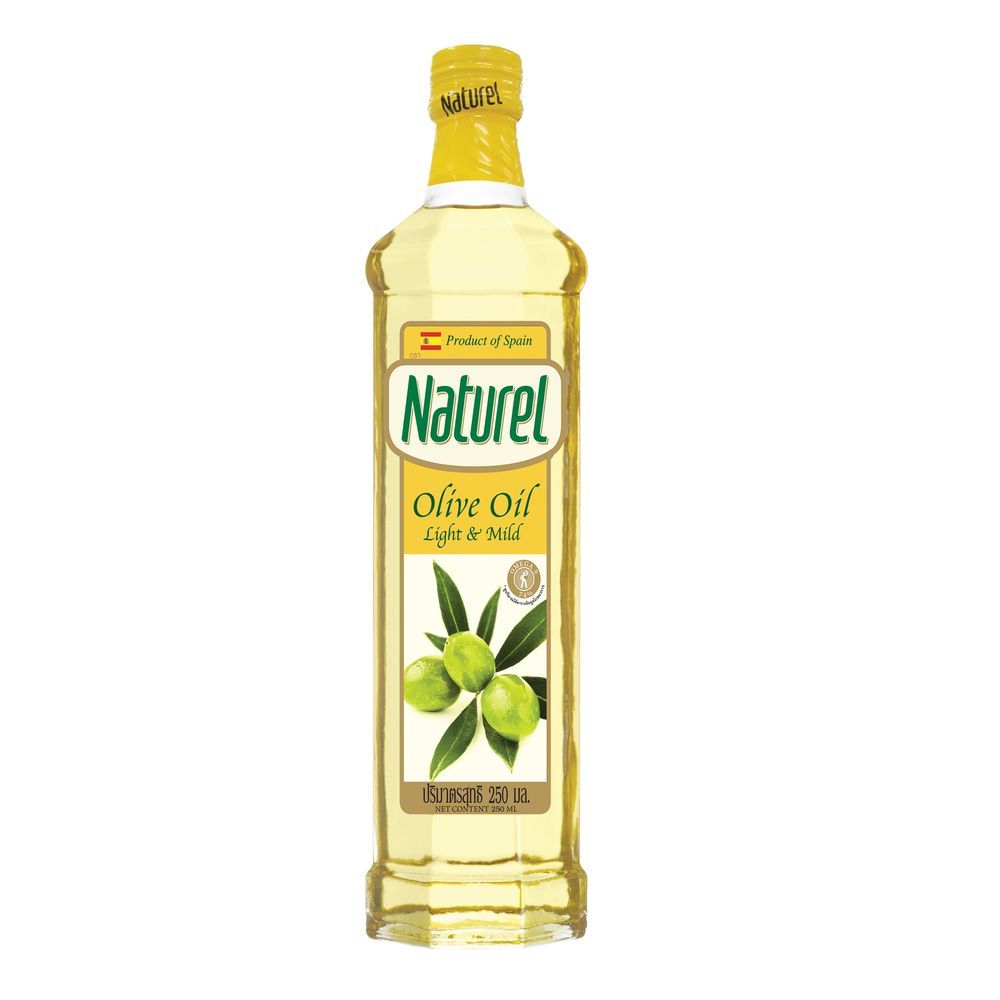 เนเชอเรล น้ำมันมะกอกไลท์แอนด์ไมล์ 250มล. NATUREL LIGHT AND MILD OLIVE OIL 250 ML.
