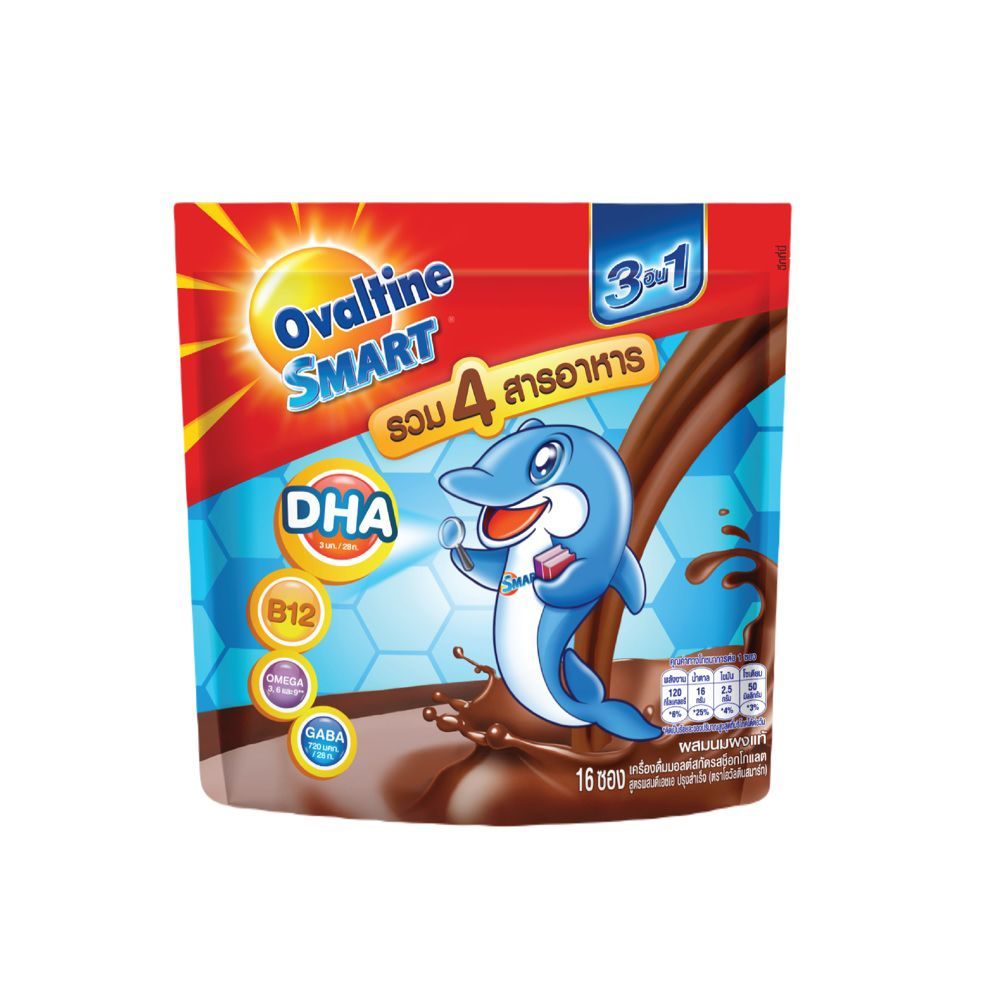 [สินค้าส่งด่วน] โอวัลติน 3อิน1 สมาร์ท 28 กรัม X 16 ซอง OVALTINE 3IN1 SMART 28G. X 16 SACHETS