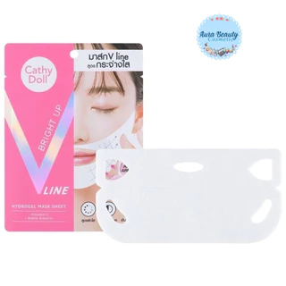 (6แผ่น/กล่อง) Cathy Doll Bright Up / Oil Control V Line Hydrogel Mask Sheet มาสก์ไฮโดรเจล เติมความชุ่มชื้น