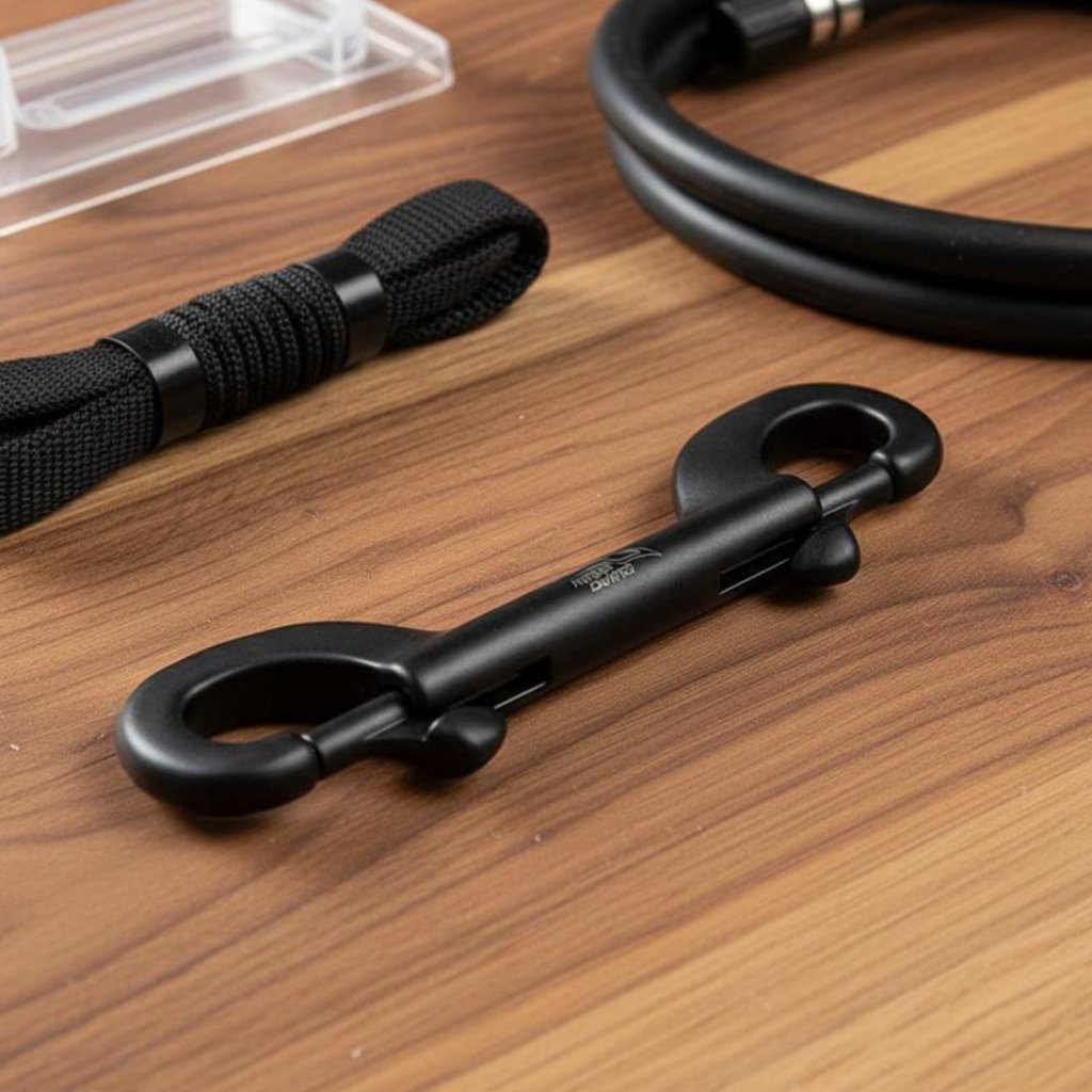 Double Ended Bolt Snap กลไกสปริงที่แข็งแกร่ง Double Ended Bolt Snap Hook ปิดที่ปลอดภัยสําหรับนักดําน