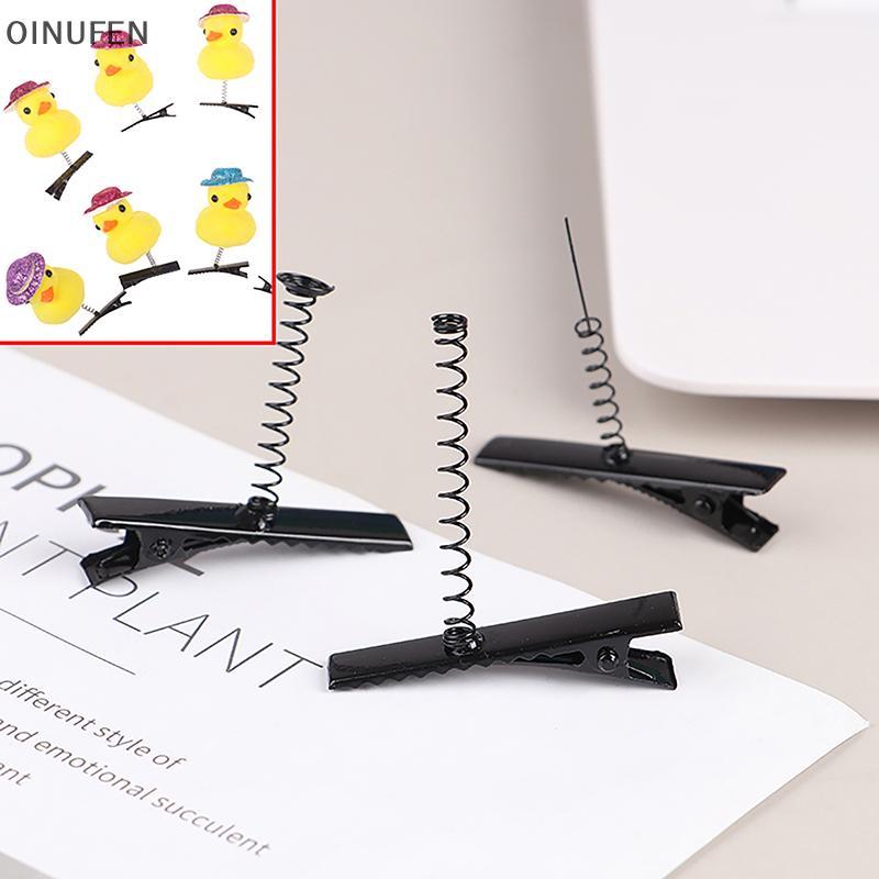ONU 10 ชิ้นโลหะ Pinch จระเข้คลิปผม 40 มิลลิเมตรลวด Coil Spring Craft Hairpin สําหรับแฟชั่น Party Favor ของเล่นเด็ก FEI
