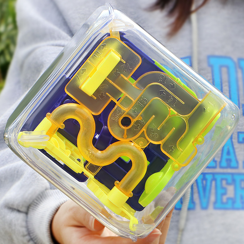 3d สามมิติ Rubiks Cube Labyrinth Ball Roll-On Intelligence 4 ของเล่นขนาดเล็ก 6 เด็กชาย 7 เด็ก 8 ปีคว