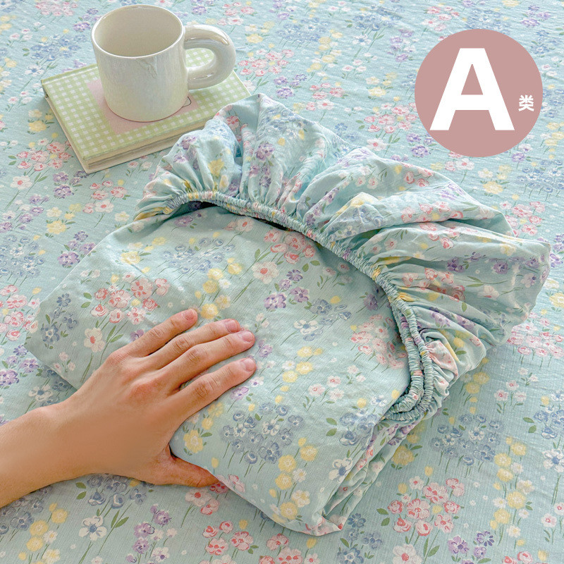 ผ้าปูที่นอนพิมพ์ลาย Single Piece Class a Maother Infant Grade All-Included Bed Cover Bed Sheet Cover