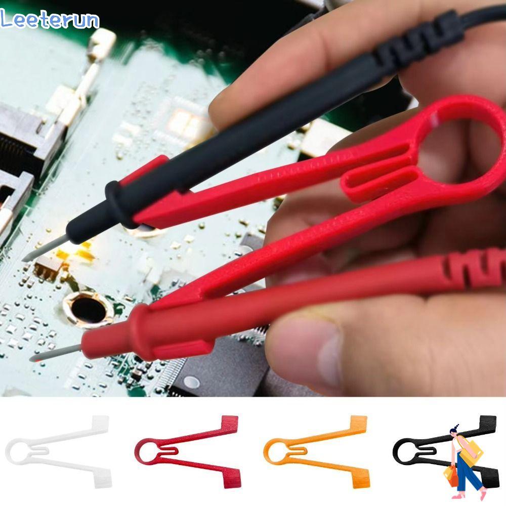 LEETERUN Multimeter Probe Holder, Ergonomic One-Handed Meter Probes คลิปหนีบ, การสอบเทียบยูทิลิตี้ปรับมือเดียวมัลติมิเตอร์ Aid อุปกรณ์สอบเทียบ