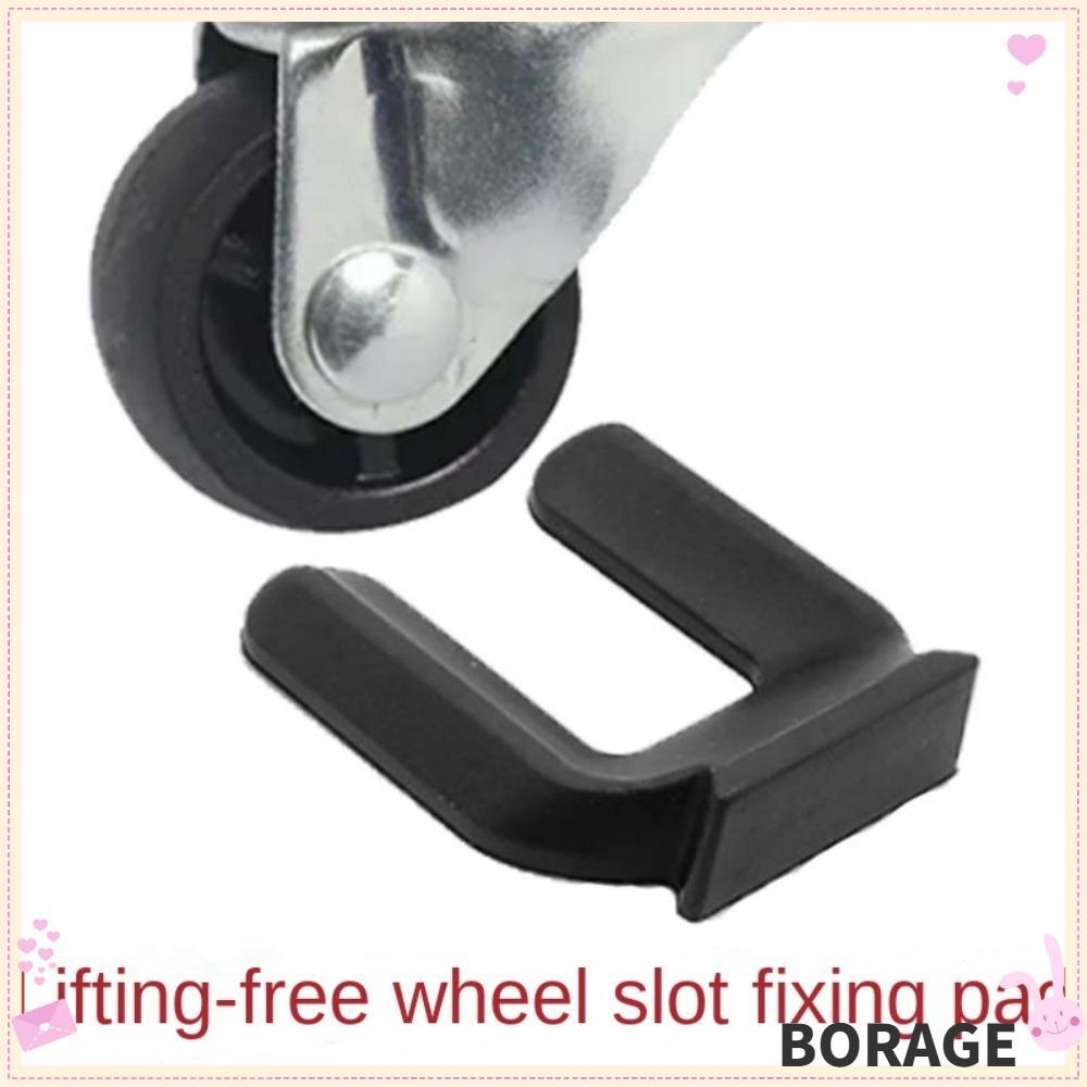 BORAG เก้าอี้ล้อ Stopper, ทนทานลื่นเฟอร์นิเจอร์ล้อถ้วย,ตู้เย็นตู้แช่แข็งแผ่นกันลื่น Universal คุณภาพสูงผู้ถือล้อ Anti Vibration Pad Office Home