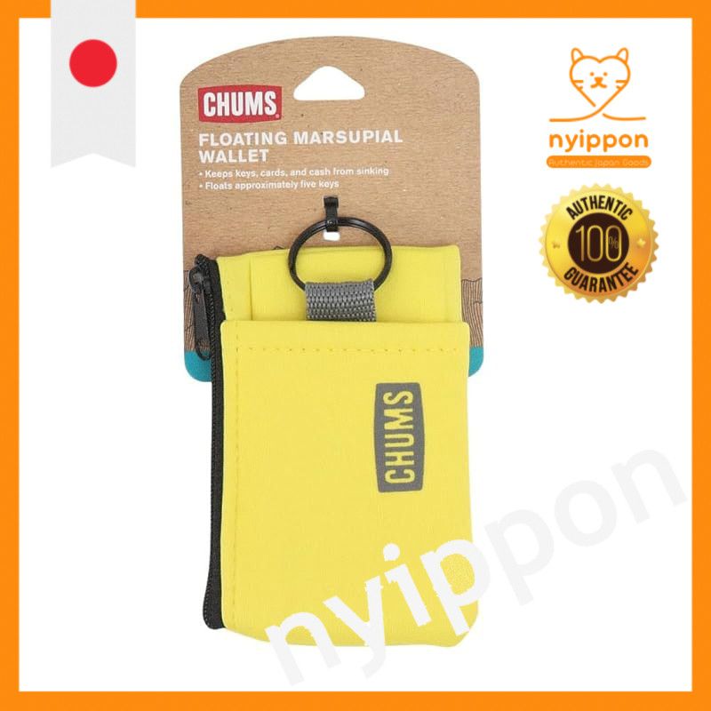 CHUMS Floating Wallet Keychain CH61-1047-Y001 (Yellow/FF/Men's)