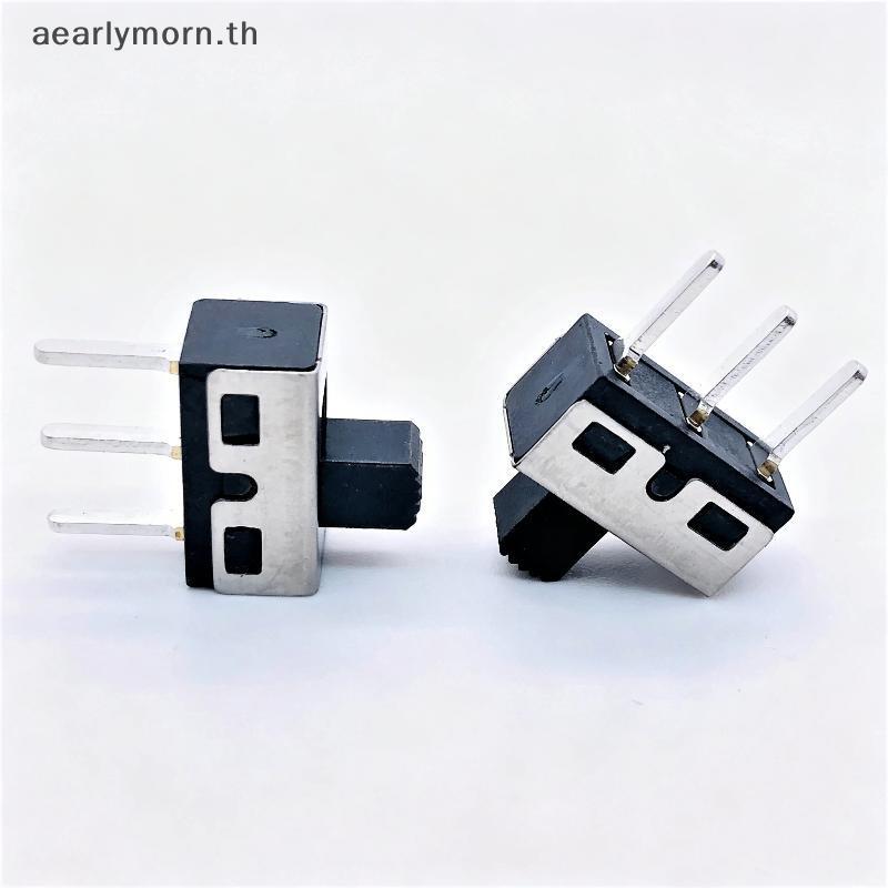 AA SS12D10G3 10 ชิ้นสลับสวิทช์ 2 ตําแหน่ง 3 ขาแนวตั้ง 1P2T ตรงสําหรับอุปกรณ์วิดีโอเสียง Rebuild TH