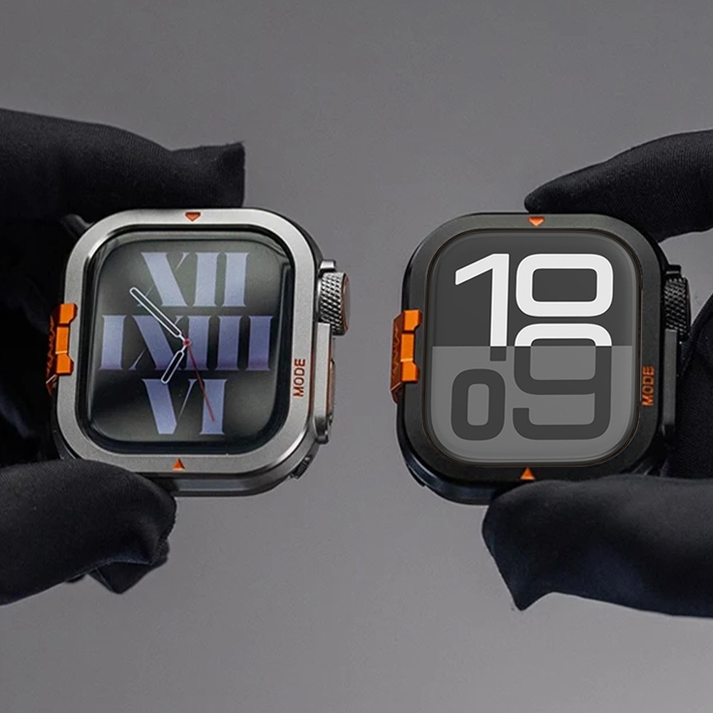 เคสกันชนโลหะสําหรับ iWatch Ultra 3 2 49 มม.กรอบอลูมิเนียมป้องกันสําหรับ iWatch Series 11 10 46 มม.เป