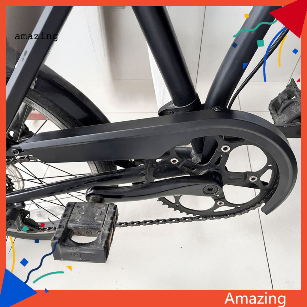[AM] จักรยาน Crankset Protector จักรยาน CHAIN GUARD น้ําหนักเบาฝาครอบโซ่จักรยานสําหรับ 48-52t Cranks