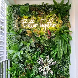 AUGUSTINA ประดิษฐ์พืชผนังแผง, DIY ดอกไม้ประดิษฐ์ Eucalyptus พรม,อุปกรณ์ถ่ายภาพป้องกันรังสียูวีทนทานเหมือนจริงจําลองแผ่นพืชเมเปิ้ลงานแต่งงาน