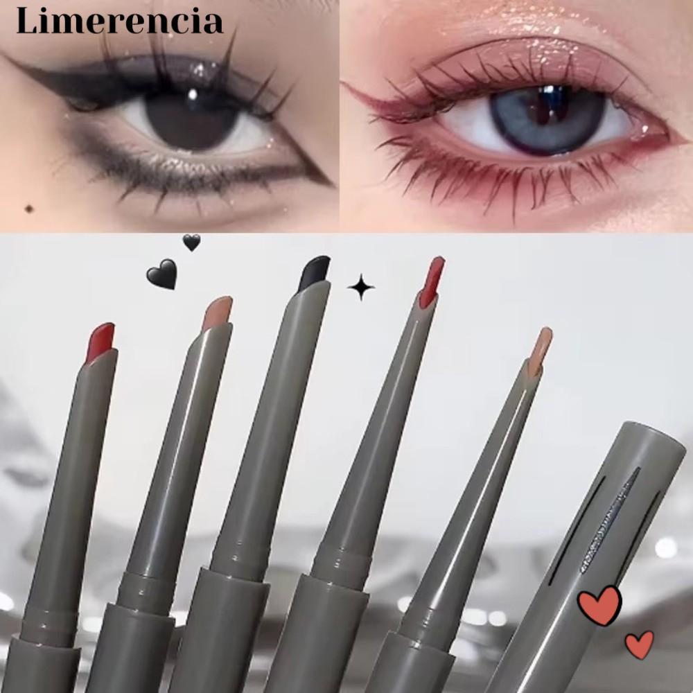 LIMERENCIA Rose Red Eyeliner, Matte Waterproof Formula Wine Red Eyeliner, Silky Long-lasting Silky S