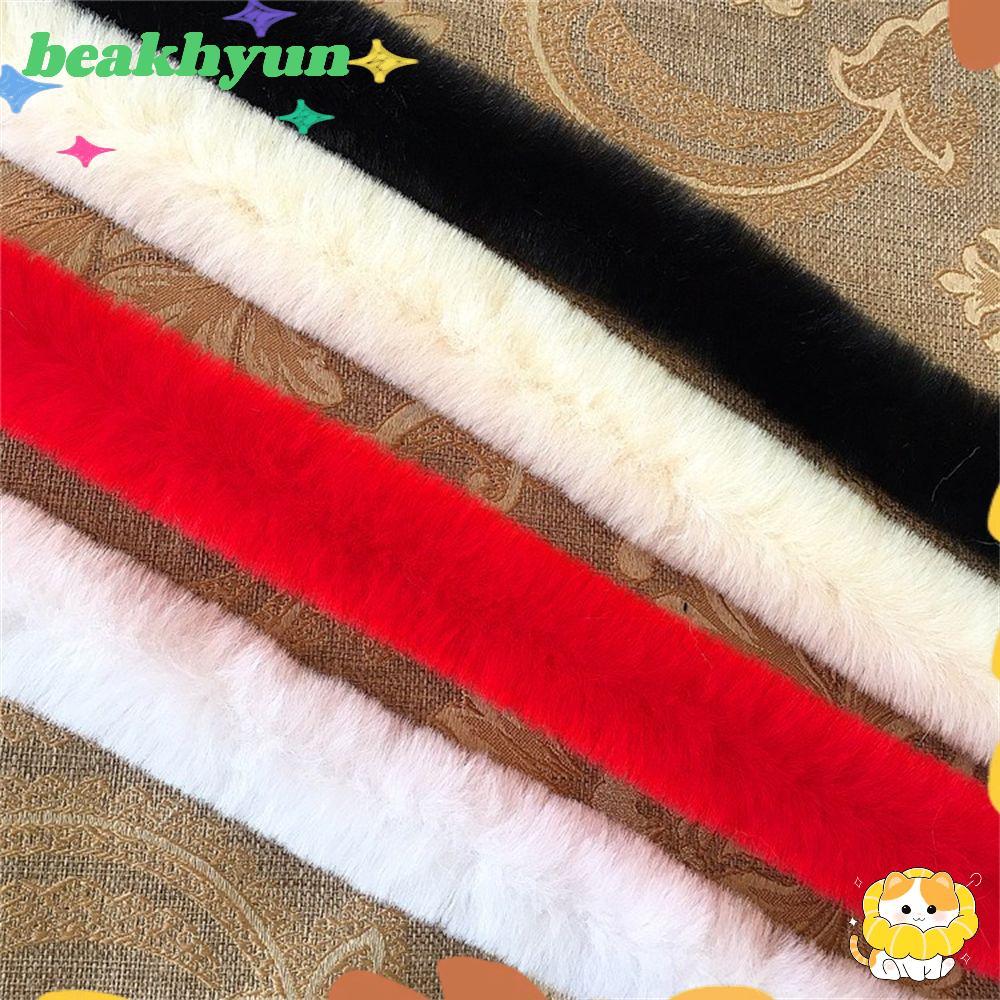 BYUN Furry Ribbon DIY Craft Trimming Ribbon Furry Fluffy Faux Rabbit Furry