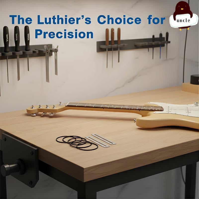 [UN] 2 ชิ้นสแตนเลสกีตาร์ Fret Repairing Guard Fretboard Protector เครื่องมือสําหรับ Fret Maintenance