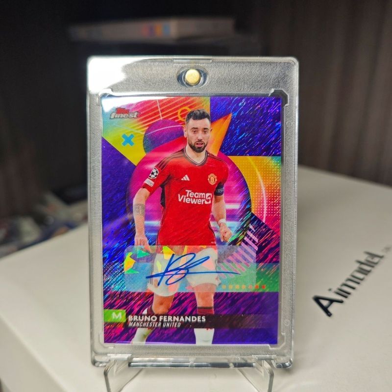【พร้อมส่ง】การ์ดฟุตบอล panini topps liverpoolของแท้ ของแท้ topps Championship Limited Edition 199 Edition Bruno B Fiman Signature Signature Football Star Card Free Card Brick