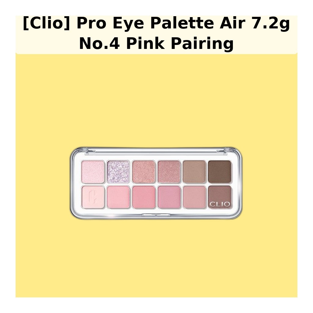 [Clio] Pro Eye Palette Air 7.2g No.4 Pink Pairing / Korean Eye Palette / Pink Shades / ของแท้ 100% โ