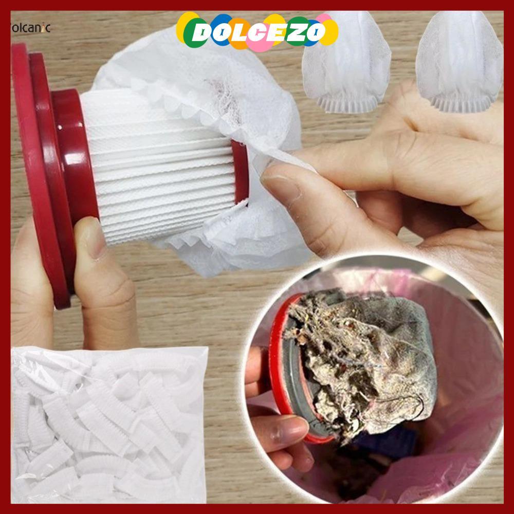 จัดส่งจากประเทศไทยDOLCEZO ตาข่ายกรองเครื่องดูดฝุ่น, กันฝุ่นทนทานกรองฝุ่น, ตาข่ายไม่ทอแบบใช้แล้วทิ้งอุปกรณ์เสริมฝาครอบกรอง