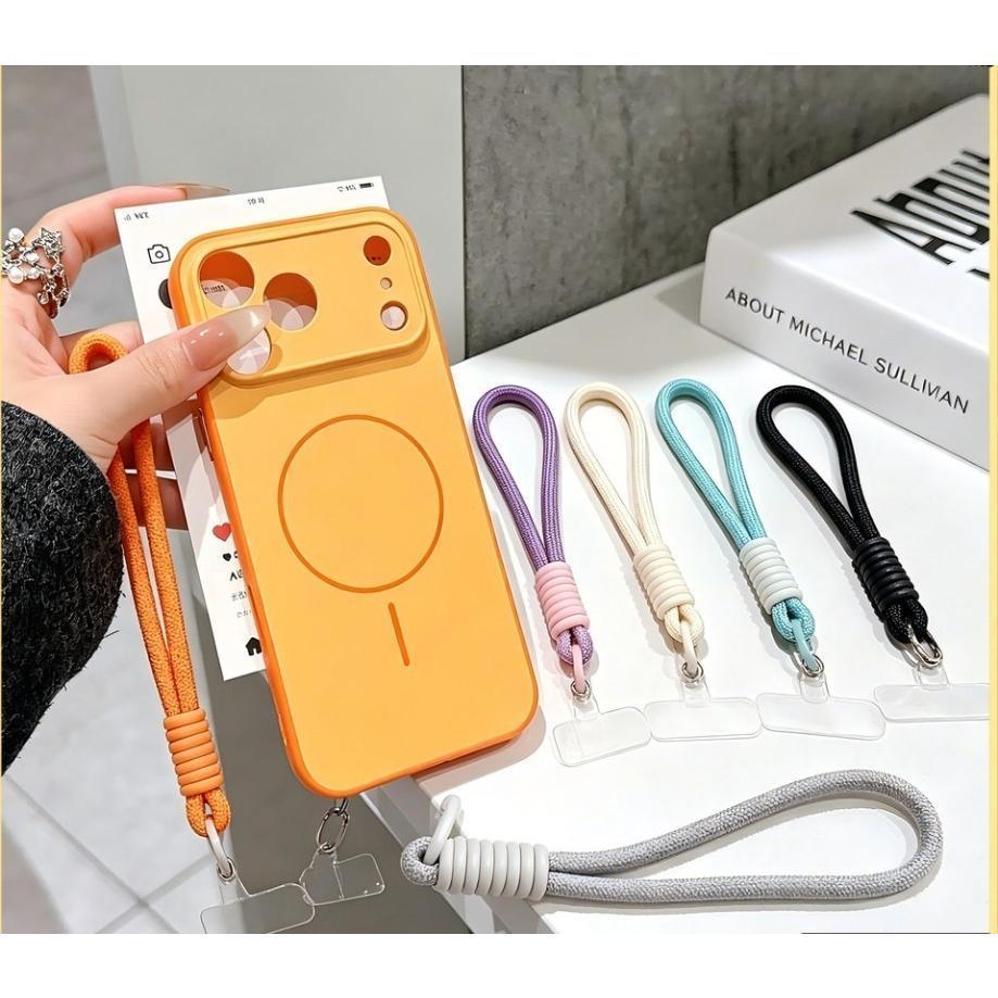 สําหรับ OPPO Reno 15C 15F 15 14F 14 13F 13 12F 12 11F 11 10 Pro Anti Slip ผิวรู้สึกเคสโทรศัพท์และสายรัดข้อมือทอใน One
